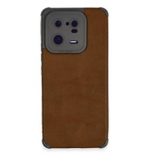 Xiaomi Mi 13 Pro Kılıf Loop Deri Silikon - Kahverengi