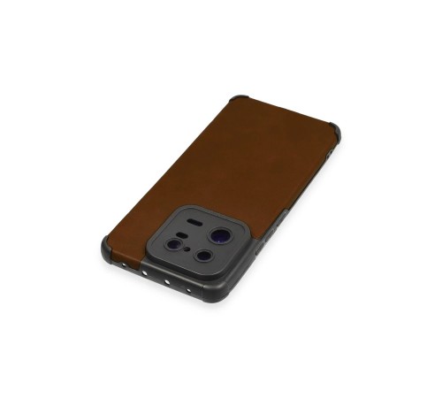 Xiaomi Mi 13 Pro Kılıf Loop Deri Silikon - Kahverengi