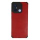 Xiaomi Redmi 12C Kılıf Loop Deri Silikon - Kırmızı