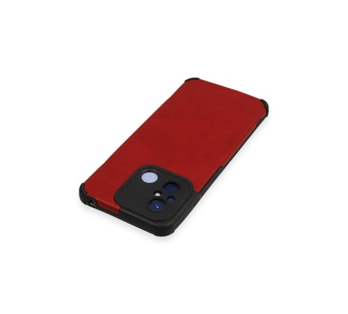 Xiaomi Redmi 12C Kılıf Loop Deri Silikon - Kırmızı Xiaomi Redmi 12C Kılıf Loop Deri Silikon - Kırmızı