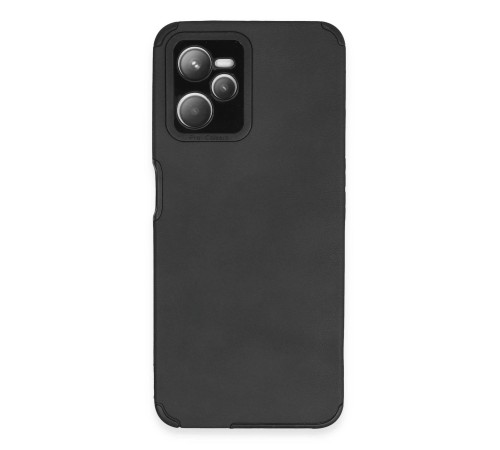 Realme C35 Kılıf Loop Deri Silikon - Siyah Realme C35 Kılıf Loop Deri Silikon - Siyah