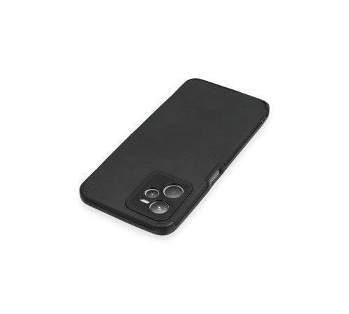 Realme C35 Kılıf Loop Deri Silikon - Siyah Realme C35 Kılıf Loop Deri Silikon - Siyah