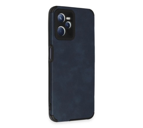 Realme C35 Kılıf Loop Deri Silikon - Lacivert Realme C35 Kılıf Loop Deri Silikon - Lacivert