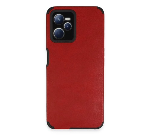 Realme C35 Kılıf Loop Deri Silikon - Kırmızı Realme C35 Kılıf Loop Deri Silikon - Kırmızı