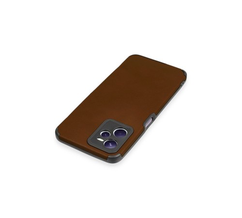 Realme C35 Kılıf Loop Deri Silikon - Kahverengi Realme C35 Kılıf Loop Deri Silikon - Kahverengi