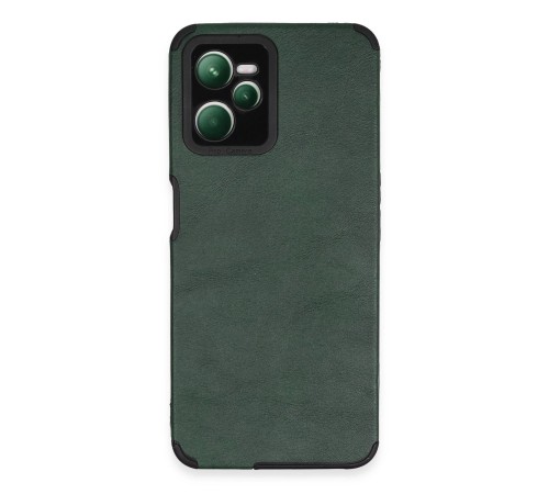 Realme C35 Kılıf Loop Deri Silikon - Yeşil Realme C35 Kılıf Loop Deri Silikon - Yeşil