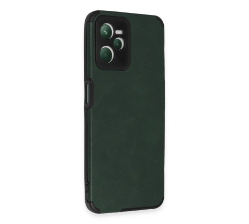 Realme C35 Kılıf Loop Deri Silikon - Yeşil Realme C35 Kılıf Loop Deri Silikon - Yeşil