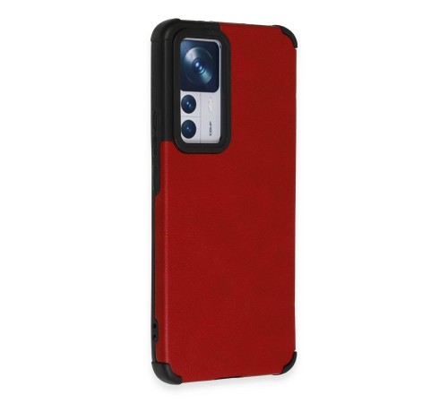 Xiaomi Mi 12T Kılıf Loop Deri Silikon - Kırmızı Xiaomi Mi 12T Kılıf Loop Deri Silikon - Kırmızı