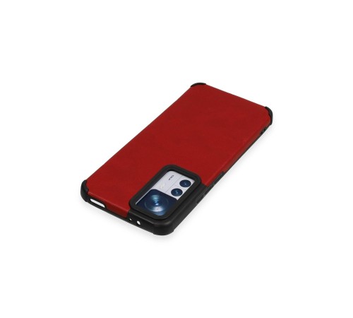 Xiaomi Mi 12T Kılıf Loop Deri Silikon - Kırmızı Xiaomi Mi 12T Kılıf Loop Deri Silikon - Kırmızı