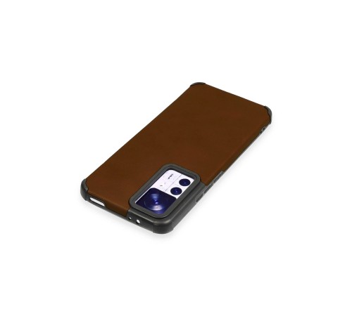 Xiaomi Mi 12T Kılıf Loop Deri Silikon - Kahverengi Xiaomi Mi 12T Kılıf Loop Deri Silikon - Kahverengi