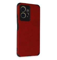 Xiaomi Redmi Note 12 4G Kılıf Loop Deri Silikon - Kırmızı