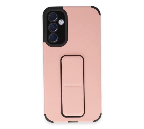Samsung Galaxy A54 5G Kılıf Mega Standlı Silikon - Pudra