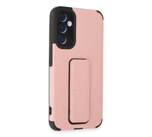Samsung Galaxy A54 5G Kılıf Mega Standlı Silikon - Pudra