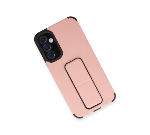 Samsung Galaxy A54 5G Kılıf Mega Standlı Silikon - Pudra