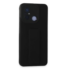 Xiaomi Redmi 12C Kılıf Mega Standlı Silikon - Siyah