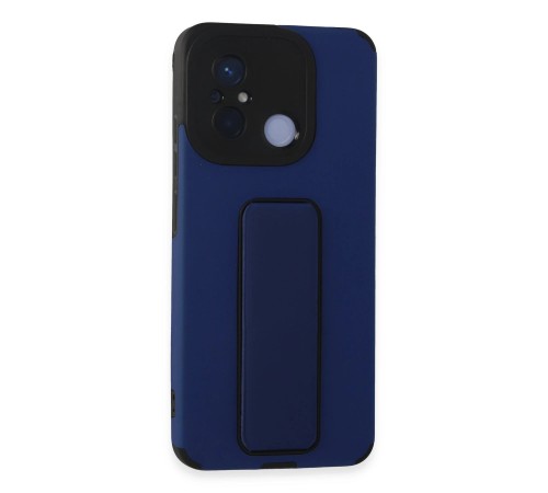 Xiaomi Redmi 12C Kılıf Mega Standlı Silikon - Mavi