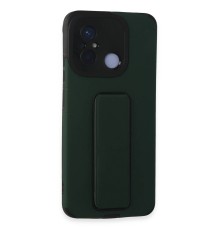 Xiaomi Redmi 12C Kılıf Mega Standlı Silikon - Yeşil