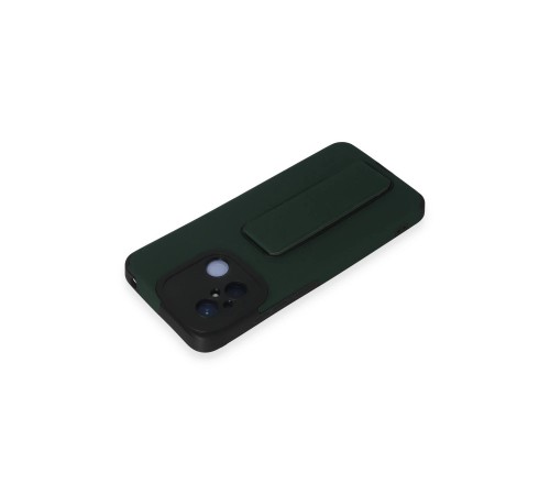 Xiaomi Redmi 12C Kılıf Mega Standlı Silikon - Yeşil