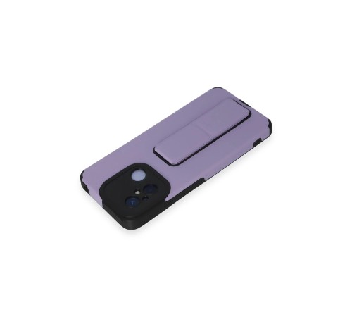 Xiaomi Redmi 12C Kılıf Mega Standlı Silikon - Lila