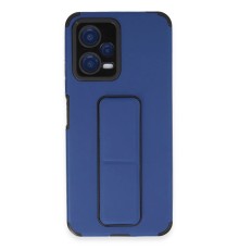Xiaomi Poco X5 5G Kılıf Mega Standlı Silikon - Mavi