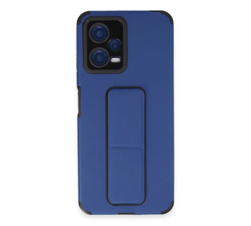Xiaomi Poco X5 5G Kılıf Mega Standlı Silikon - Mavi