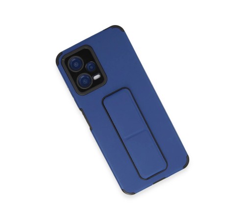 Xiaomi Poco X5 5G Kılıf Mega Standlı Silikon - Mavi