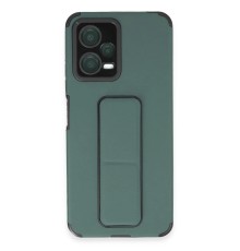 Xiaomi Poco X5 5G Kılıf Mega Standlı Silikon - Yeşil