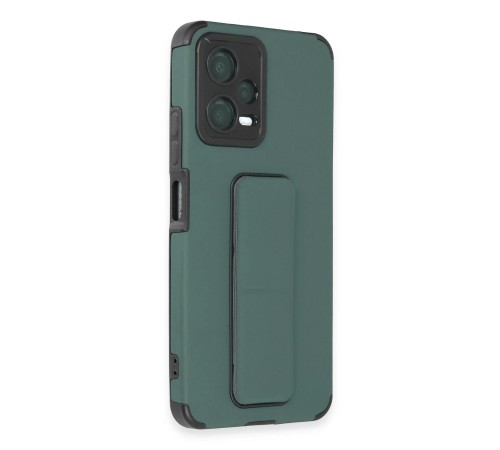 Xiaomi Poco X5 5G Kılıf Mega Standlı Silikon - Yeşil