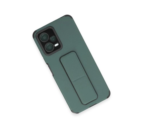 Xiaomi Poco X5 5G Kılıf Mega Standlı Silikon - Yeşil