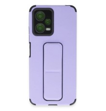 Xiaomi Poco X5 5G Kılıf Mega Standlı Silikon - Lila