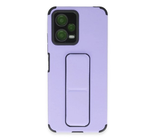 Xiaomi Poco X5 5G Kılıf Mega Standlı Silikon - Lila