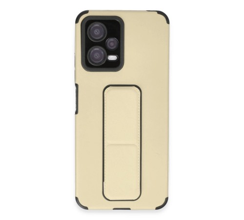 Xiaomi Poco X5 5G Kılıf Mega Standlı Silikon - Gold