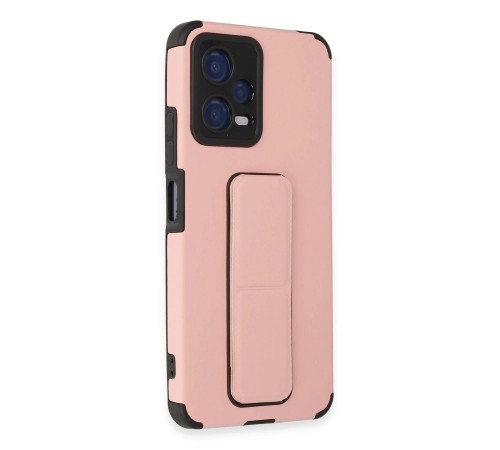 Xiaomi Poco X5 5G Kılıf Mega Standlı Silikon - Pudra