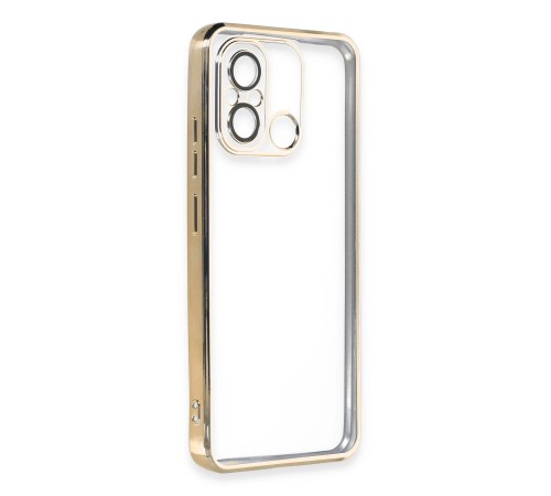 Xiaomi Redmi 12C Kılıf Razer Lensli Silikon - Gold Xiaomi Redmi 12C Kılıf Razer Lensli Silikon - Gold
