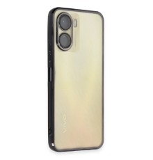 Vivo Y16 Kılıf Razer Lensli Silikon - Siyah