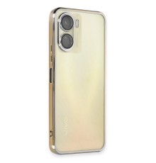 Vivo Y16 Kılıf Razer Lensli Silikon - Gold