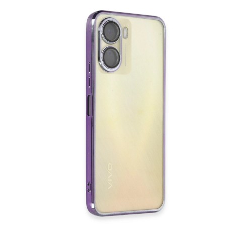 Vivo Y16 Kılıf Razer Lensli Silikon - Mor Vivo Y16 Kılıf Razer Lensli Silikon - Mor