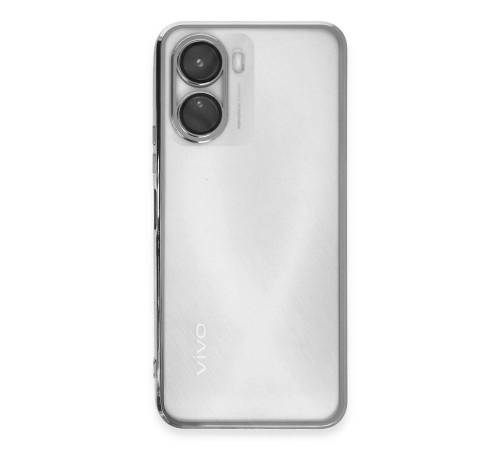 Vivo Y16 Kılıf Razer Lensli Silikon - Gümüş Vivo Y16 Kılıf Razer Lensli Silikon - Gümüş