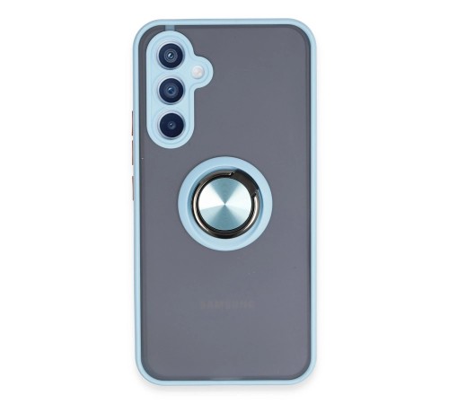 Samsung Galaxy A54 5G Kılıf Montreal Yüzüklü Silikon Kapak - Buz Mavi Samsung Galaxy A54 5G Kılıf Montreal Yüzüklü Silikon Kapak - Buz Mavi