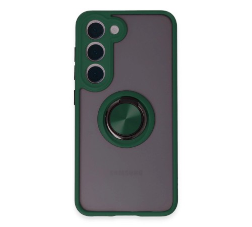 Samsung Galaxy S23 Kılıf Montreal Yüzüklü Silikon Kapak - Yeşil Samsung Galaxy S23 Kılıf Montreal Yüzüklü Silikon Kapak - Yeşil