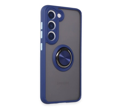 Samsung Galaxy S23 Kılıf Montreal Yüzüklü Silikon Kapak - Lacivert Samsung Galaxy S23 Kılıf Montreal Yüzüklü Silikon Kapak - Lacivert