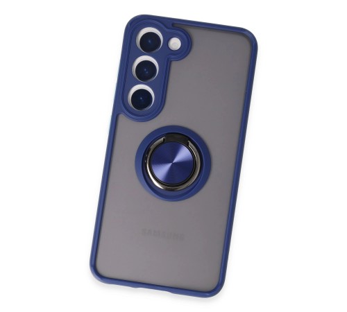 Samsung Galaxy S23 Kılıf Montreal Yüzüklü Silikon Kapak - Lacivert Samsung Galaxy S23 Kılıf Montreal Yüzüklü Silikon Kapak - Lacivert