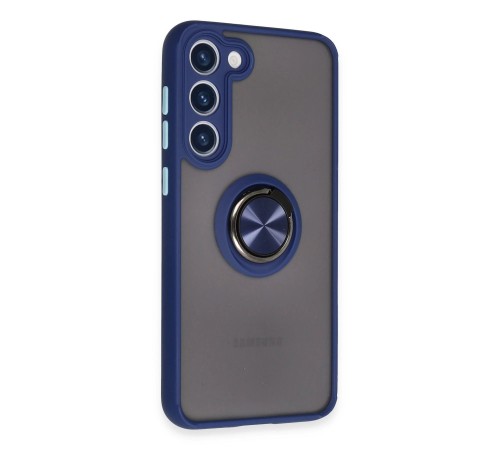 Samsung Galaxy S23 Plus Kılıf Montreal Yüzüklü Silikon Kapak - Lacivert Samsung Galaxy S23 Plus Kılıf Montreal Yüzüklü Silikon Kapak - Lacivert