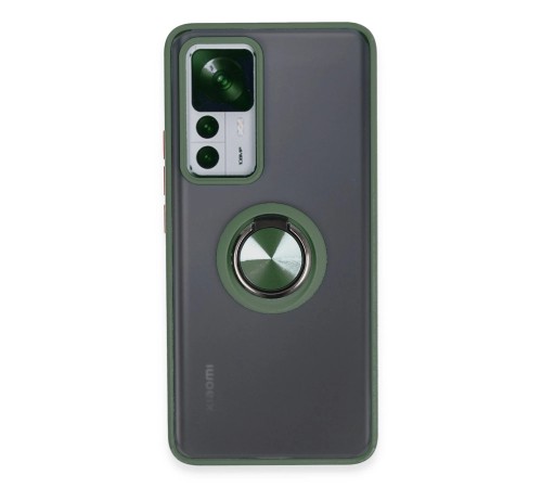 Xiaomi Mi 12T Pro Kılıf Montreal Yüzüklü Silikon Kapak - Yeşil Xiaomi Mi 12T Pro Kılıf Montreal Yüzüklü Silikon Kapak - Yeşil