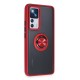 Xiaomi Mi 12T Pro Kılıf Montreal Yüzüklü Silikon Kapak - Kırmızı