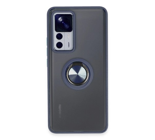 Xiaomi Mi 12T Pro Kılıf Montreal Yüzüklü Silikon Kapak - Lacivert Xiaomi Mi 12T Pro Kılıf Montreal Yüzüklü Silikon Kapak - Lacivert