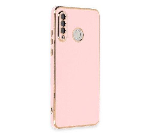 Huawei P30 Lite Kılıf Volet Silikon - Pembe Huawei P30 Lite Kılıf Volet Silikon - Pembe