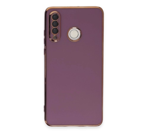 Huawei P30 Lite Kılıf Volet Silikon - Mor Huawei P30 Lite Kılıf Volet Silikon - Mor