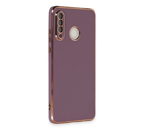Huawei P30 Lite Kılıf Volet Silikon - Mor Huawei P30 Lite Kılıf Volet Silikon - Mor