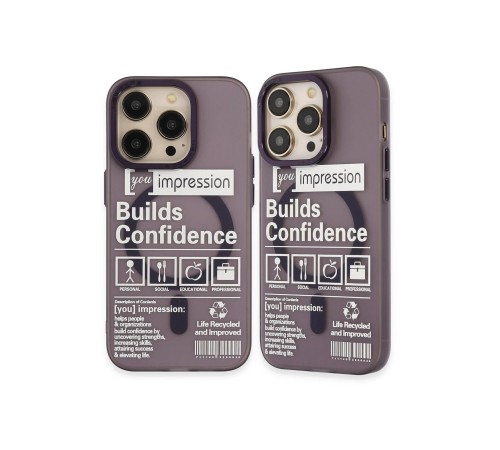 iPhone 14 Pro Kılıf Apollo Magneticsafe Desenli Kapak - Apollo Mor - 6